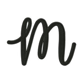 Letter M Embroidery Design – Script Monogram Alphabet