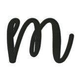 Lowercase M Calligraphy Embroidery Design