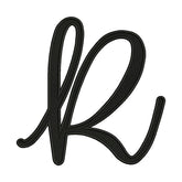 Uppercase R Calligraphy Embroidery Design
