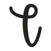 Letter T Embroidery Design – Script Initial Monogram