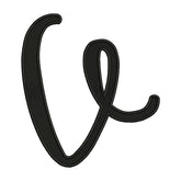Letter V Embroidery Design – Uppercase Script Alphabet Patch