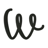Uppercase Script Alphabet Patch – Embroidery Designs