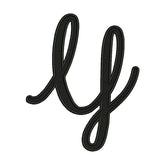 Uppercase Script Alphabet Embroidery Design