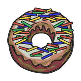 Sprinkle Donut Embroidery Design