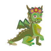 Green Dragon Embroidery Design