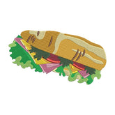 Sub Sandwich Embroidery Design