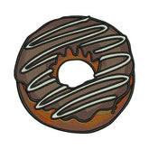 Chocolate Donut Embroidery Design