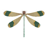 Dragonfly Embroidery Design – Exotic Green Insect Machine Embroidery File