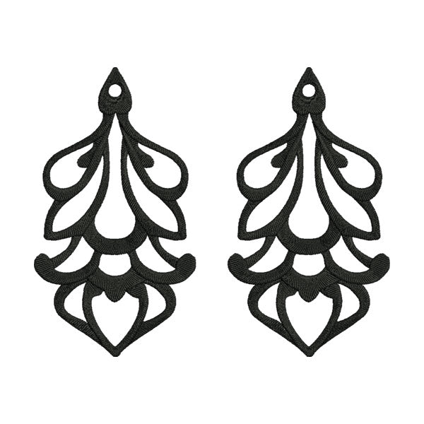 Lace Style Jewelry Pattern Embroidery Design