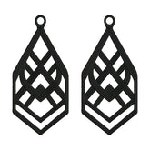 Earrings Embroidery Design – Geometric Dangle Earring Silhouette