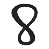 Number 8 Embroidery Design – Calligraphy Digit 8 Machine Embroidery File