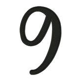 Number 9 Embroidery Design – Calligraphy Number Machine Embroidery File