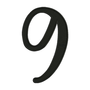 Number 9 Embroidery Design – Calligraphy Number Machine Embroidery File