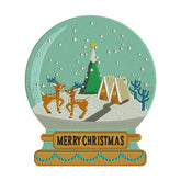 Christmas Snow Globe Embroidery Design – Reindeer