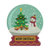 Jolly Snowman Christmas Snow Globe Embroidery Design