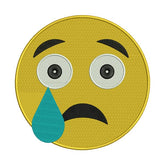 Crying Emoji Embroidery Design
