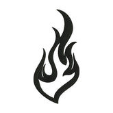 Black Flame Embroidery Design