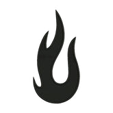 Black Flame Embroidery Design – Windy