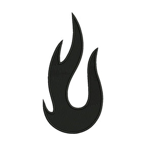 Black Flame Embroidery Design – Windy