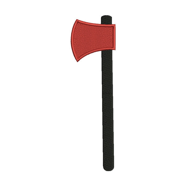 Firefighter Axe Embroidery Design