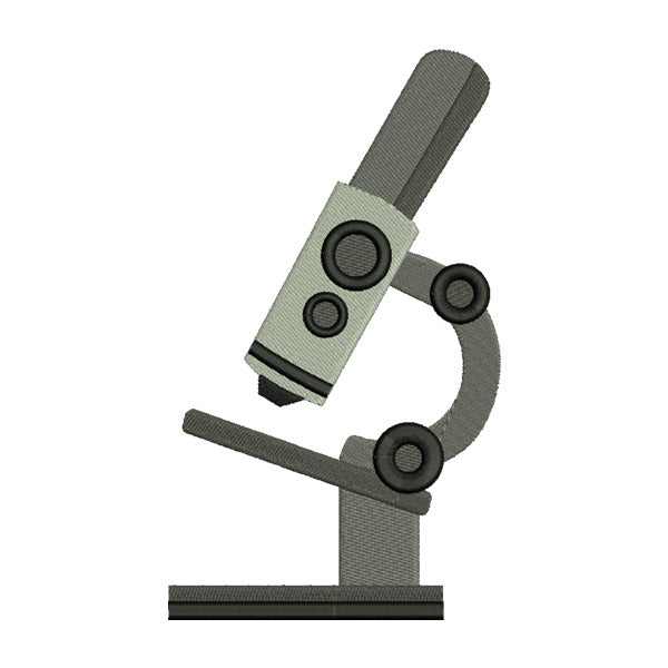 Microscope Embroidery Design – Science Lab Machine Embroidery File