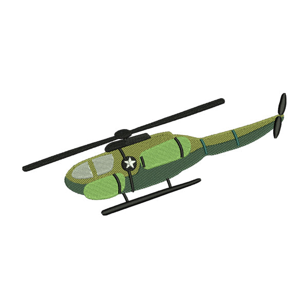 Army Chopper Embroidery Design
