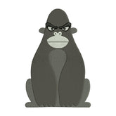 Cartoon Gorilla Embroidery Design