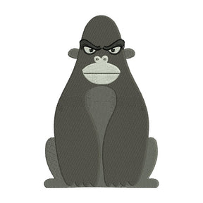 Cartoon Gorilla Embroidery Design