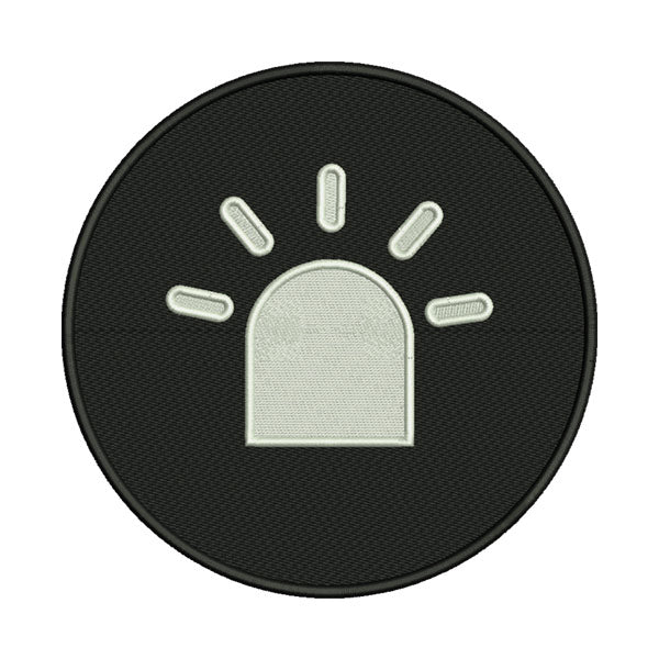 Emergency Alarm Embroidery Design