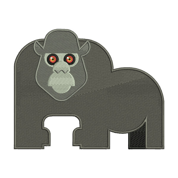 Cartoon Gorilla Embroidery Design – Big