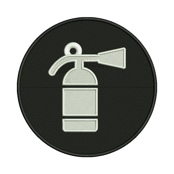 Fire Extinguisher Icon Embroidery Design