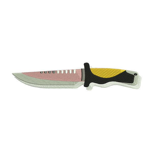 Knife Embroidery Design – Tactical Dagger Patch File