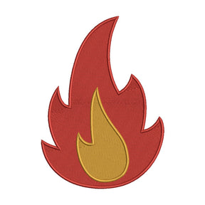 Fire Flame Embroidery Design