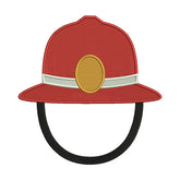Firefighter Helmet Embroidery Design