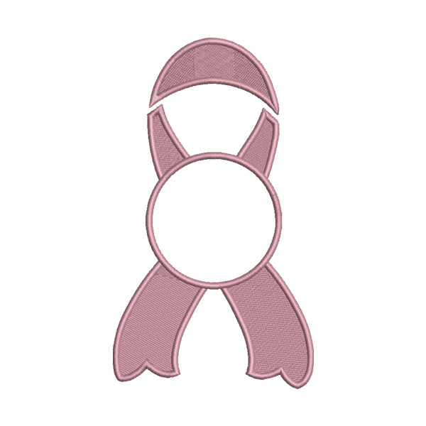 Pink Ribbon Embroidery Design