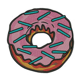 Pink Donut Embroidery Design