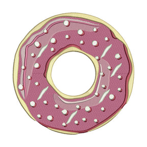 Strawberry Donut Embroidery Design