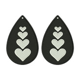 Heart Earrings Embroidery Design