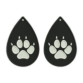 Paw Print Earrings Embroidery Design