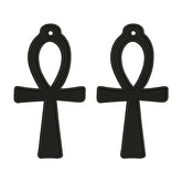Ankh Earrings Embroidery Design