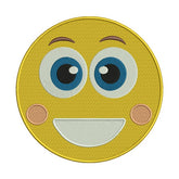 Happy Emoji Embroidery Design