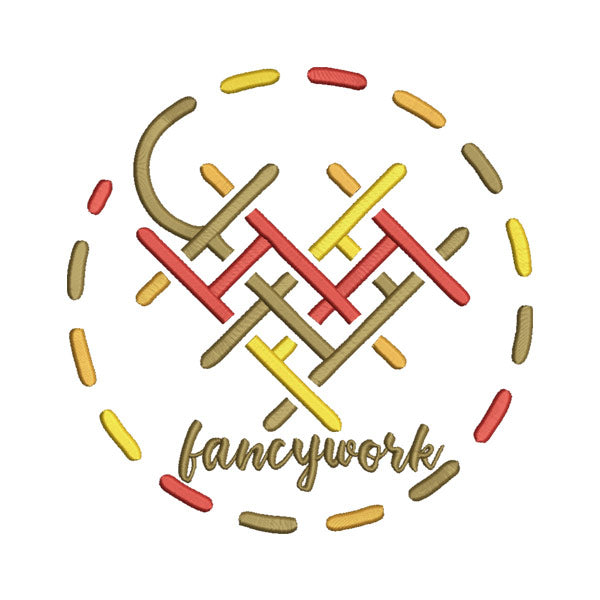 Fancywork Embroidery Design – Multicolor Circular Pattern