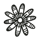 Flower Silhouette Embroidery Design