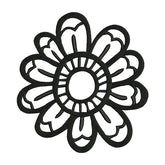 Flower Outline Embroidery Design