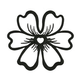 Flower Silhouette Embroidery Design – Six