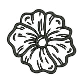 Flower Outline Embroidery Design – Five