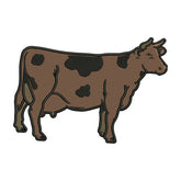 Cow Embroidery Design – Brown Cattle Machine Embroidery File