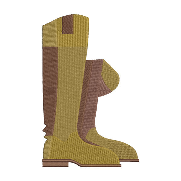 Cowboy Boots Embroidery Design