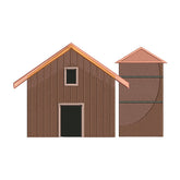 Farm Barn Embroidery Design