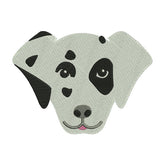 Dalmatian Dog Face Embroidery Design